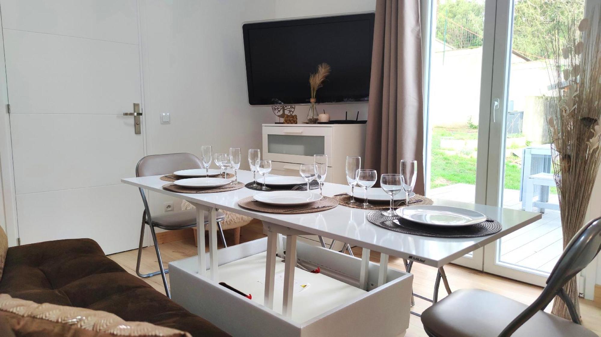 The Little Oak - Tiny House With Bed On Mezzanine & Terrace - From 1 To 4 P Disney, Paris & Cdg Pomponne Exteriör bild